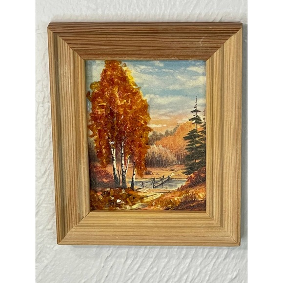 Set of 3 Baltic Amber Art - Picture 5 of 5